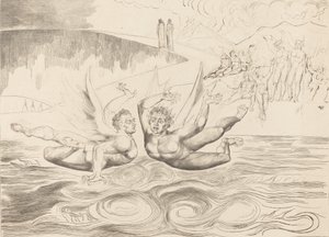 A korrupt tisztviselők köre, az ördögök egymást marasztalják, 1827. alkotó: William Blake