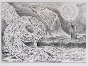 „A bujak köre”, Dante Isteni színjátékának illusztrációi alkotó: William Blake