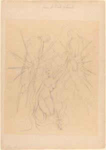 Az angyalok alászállása az emberek egyik lányához alkotó: William Blake