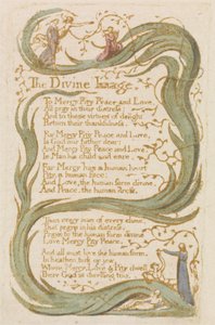"The Divine Image", 12. lemez a "Songs of Inocence"-ből alkotó: William Blake