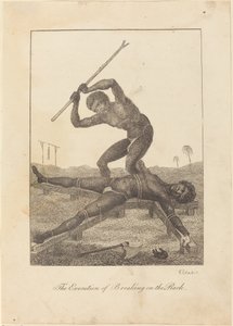 A törés végrehajtása az állványon, 1793. alkotó: William Blake