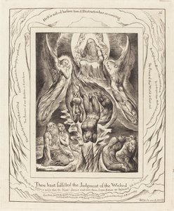 A Sátán bukása alkotó: William Blake