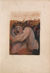 Urizen első könyve, 10., 12. tábla – Los Howld szomorú kábulatban... (Bentley 7) alkotó: William Blake