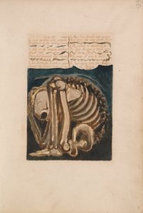 Urizen első könyve, 12. lemez, Los Ámulatba ejtve ... (Bentley 8) alkotó: William Blake