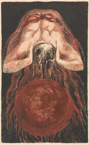 Urizen első könyve, 16. tábla (Bentley 17.) alkotó: William Blake