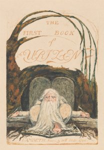 Urizen első könyve, 1. tábla, Urizen első könyve. (Bentley 1) alkotó: William Blake