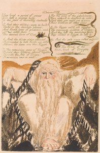Urizen első könyve, 25. tábla, Évekig éltek. . . . (Bentley 28) alkotó: William Blake