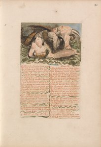 Urizen első könyve, 26. tábla, Az ökör a vágóhídon nyög... (Bentley 25.) alkotó: William Blake