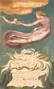 The First Book of Urizen, 2. tábla, "Preludium to the Book of Urizen" (Bentley 2a) alkotó: William Blake
