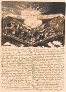 Urizen első könyve, 6. tábla, Élő teremtményekben jelentek meg. . . . (Bentley 5) alkotó: William Blake