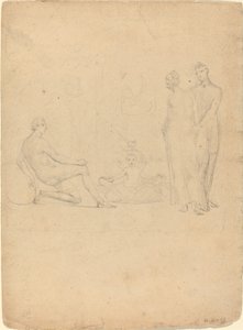 A csecsemő Herkules, aki a kígyókat fojtogatja alkotó: William Blake