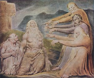 The Just Upright Man Is Laughed To Scorn, c1825, 1947 alkotó: William Blake