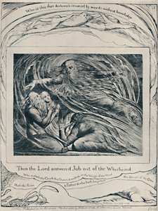 Az Úr válaszol Jóbnak a forgószélből. Job., 1780-1820, 1923 alkotó: William Blake