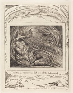 Az Úr válaszol Jóbnak a forgószélből alkotó: William Blake