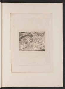 A hírnökök elbeszélik Jóbnak a szerencsétlenségét, 1825. alkotó: William Blake
