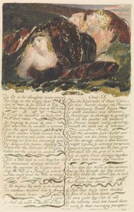 „Az ökör a vágóhídon nyög...”, „The First Book of Urizen” 23. tábla alkotó: William Blake
