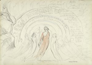 Homérosz árnyalatai és az ókor más költői, illusztráció Dante Alighieri Isteni színjátékához, 1824-27 (toll és tinta WC-vel ceruzával és krétával papíron) alkotó: William Blake