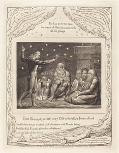 Elihu haragja, 1825. alkotó: William Blake