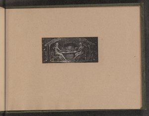 Thenot és Colinet megeszik az esti vacsorát, 1821. alkotó: William Blake