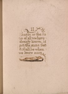 Nincs természetes vallás, 11. tábla, II. Ok vagy arány. . . . (Bentley b4) alkotó: William Blake