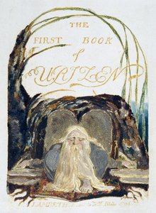 Címlap, 1. tábla az Urizen első könyvéből alkotó: William Blake