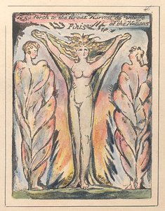 Elmenni a Nemzetek Nagy Szüretére és Szüretére, 1811 körül alkotó: William Blake