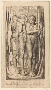Háború A lopás, házasságtörés, gyilkosság vádlói c. 18031810. alkotó: William Blake
