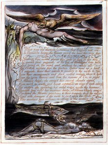 "Mikor a tizenhárom kormányzó", 13. tábla az "Amerika, egy prófécia" című könyvből. alkotó: William Blake