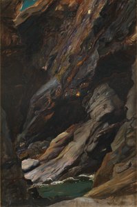 Sziklák a Tintagelnél alkotó: William Blake Richmond