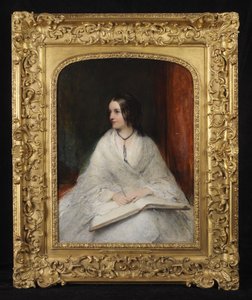 Jane Fortescue Seymour, Mrs. Coleridge portréja, 1862 körül alkotó: William Boxall