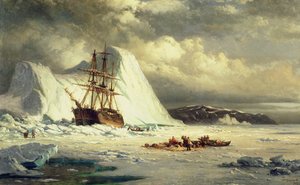 Jeges hajó, 1880 körüli (olaj, vászon) alkotó: William Bradford