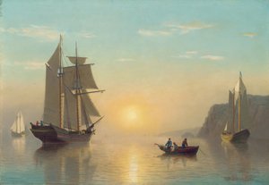 Napnyugta nyugalma a Fundy-öbölben, 1860 körül