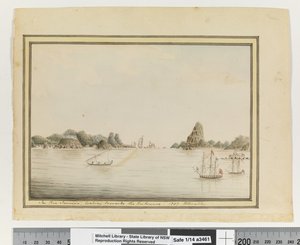Opp. p. 36. „Rio Janeiróban, a bejárat felé nézve. 1787