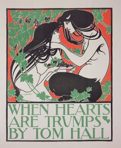 Tom Hall „When Hearts are Trumps” című plakát reprodukciója (lásd: 41529)