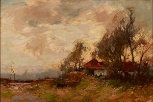 Farm Steading (olaj, vászon)