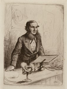Alexander Russell Simpson, a szülészet és a nők és gyermekek betegségeinek professzora (metszet) alkotó: William Brassey (after) Hole
