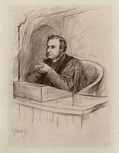 Archibald Hamilton Charteris, a bibliakritika és a bibliai régiségek professzora (metszet) alkotó: William Brassey (after) Hole