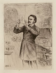 James Cossar Ewart, a természettudomány professzora (metszet) alkotó: William Brassey (after) Hole