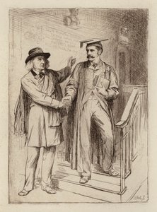 John Stuart Blackie, professzor emeritus; Samuel Henry Butcher, görög professzor (metszet) alkotó: William Brassey (after) Hole