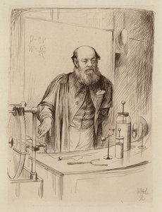 Peter Guthrie Tait, a természetfilozófia professzora (metszet) alkotó: William Brassey (after) Hole