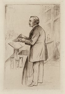 William Smith Greenfield, az általános patológia professzora (metszet)