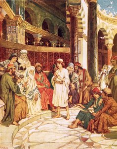 Krisztus beszél az orvosokkal a jeruzsálemi templomban alkotó: William Brassey Hole