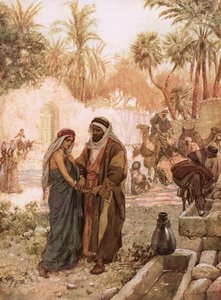 Eliezer és Rebeka alkotó: William Brassey Hole
