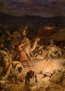 Gedeon a midianiták táborában - Biblia alkotó: William Brassey Hole