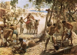 Téglát készítő izraeliták Egyiptomban alkotó: William Brassey Hole