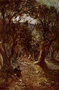 Jézus imádkozik a Gecsemáné kertben alkotó: William Brassey Hole