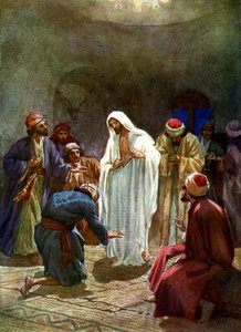 Jézus megmutatja a tanítványoknak a sebeit - Biblia alkotó: William Brassey Hole