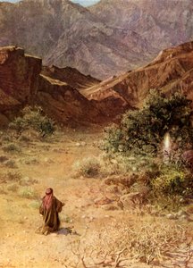 Mózes és az égő csipkebokor - Biblia alkotó: William Brassey Hole