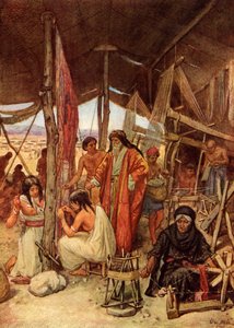 Mózes a hajlékot vizsgálja - Biblia alkotó: William Brassey Hole
