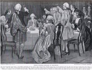 Charles Edward herceg Holyroodban, illusztráció a „Hutchinson